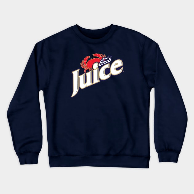 Crab Juice Blue Crewneck Sweatshirt by Roufxis